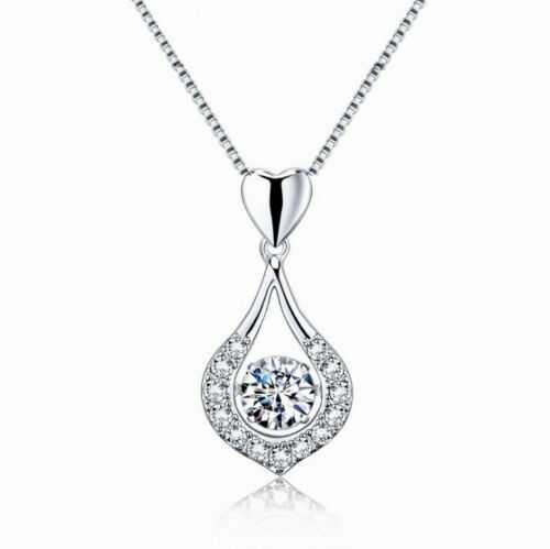 Women's Silver Plated Teardrop Pendant With To My Soulmate Message Card