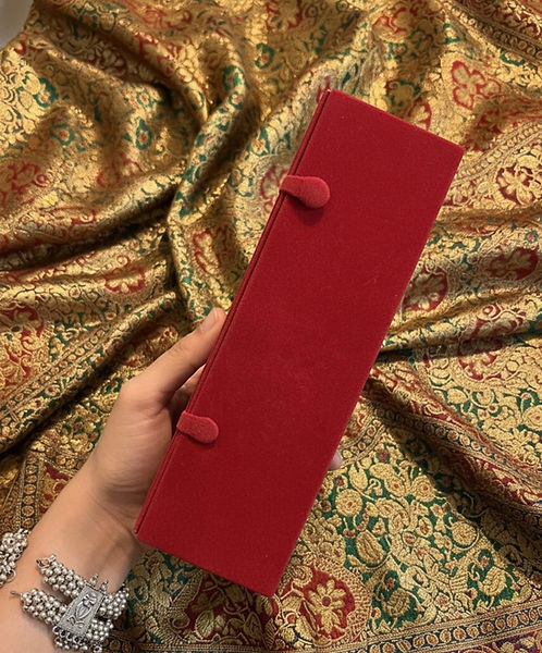 16 PC COLOUR JHUMKAS + FULL RED BOX