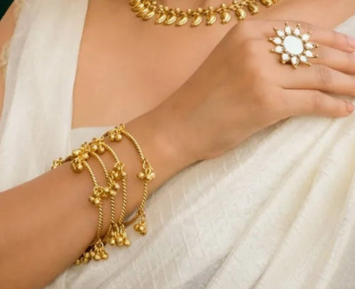 Kashmiri Ghunghroo – Shivratri Green full set