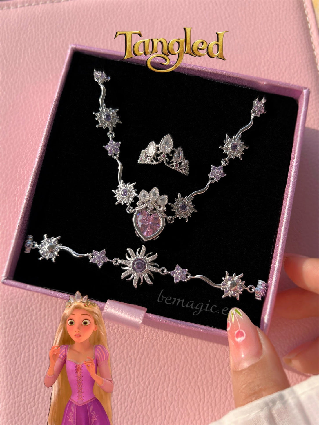 Set completo Rapunzel Plateado💜👑☀️