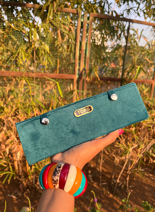 16 PC OXIDISED JHUMKA + BLUE BOX